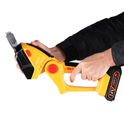 Foarfeca electrica cu 2 acumulatori 12v/5ah, pentru taiat gard viu