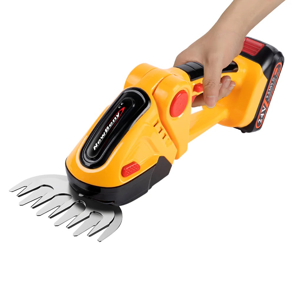 Foarfeca electrica cu 2 acumulatori 12v/5ah, pentru taiat gard viu
