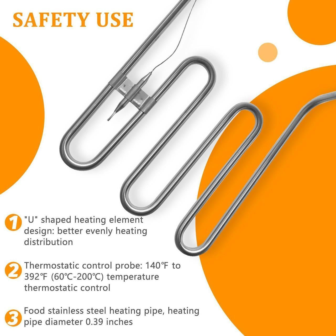 Friteuză electrică inox 6L – termostat reglabil, uz casnic și comercial
