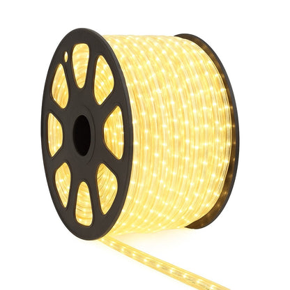 Instalatie 50m 240 LED alb cald furtun luminos sectionabil - Iluminat