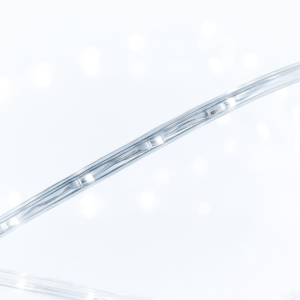 Instalatie 50m 240 LED alb rece furtun luminos sectionabil - Iluminat