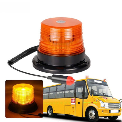 Girofar stroboscopic galben LED 12/24V cu magnet auto - Auto si moto