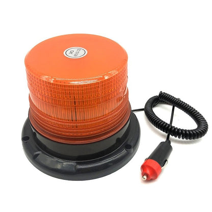 Girofar stroboscopic galben LED 12/24V cu magnet auto - Auto si moto