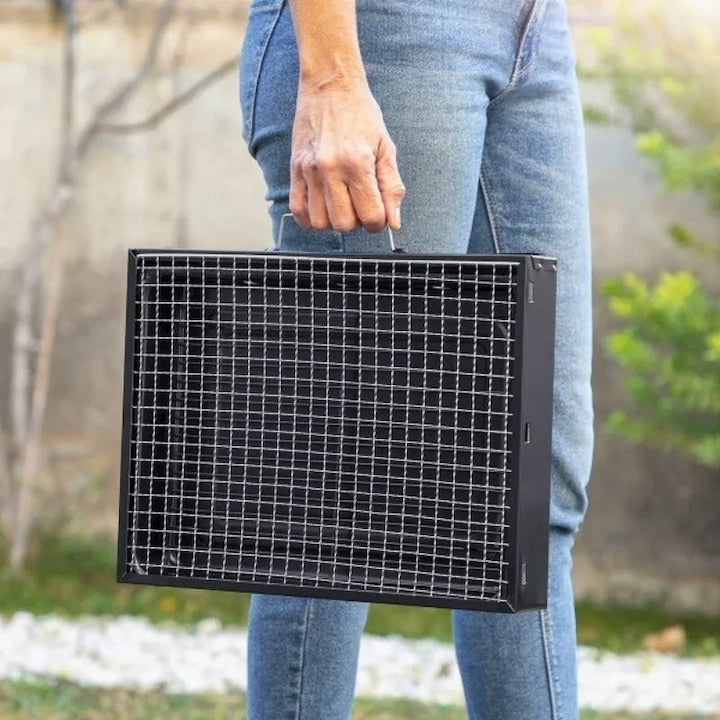 Grătar portabil pliabil – ideal camping și grădină