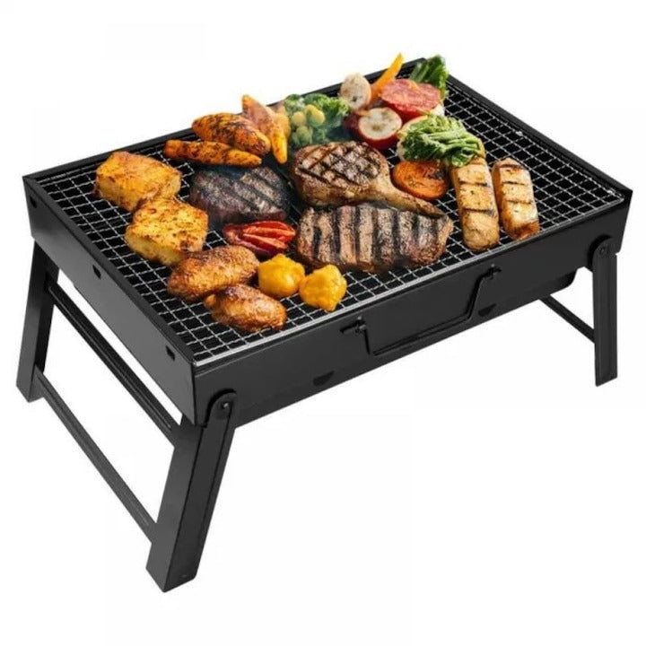 Gratar Portabil Pliabil - Ideal pentru Camping, Picnic si Gradina - Bucatarie si electrocasnice