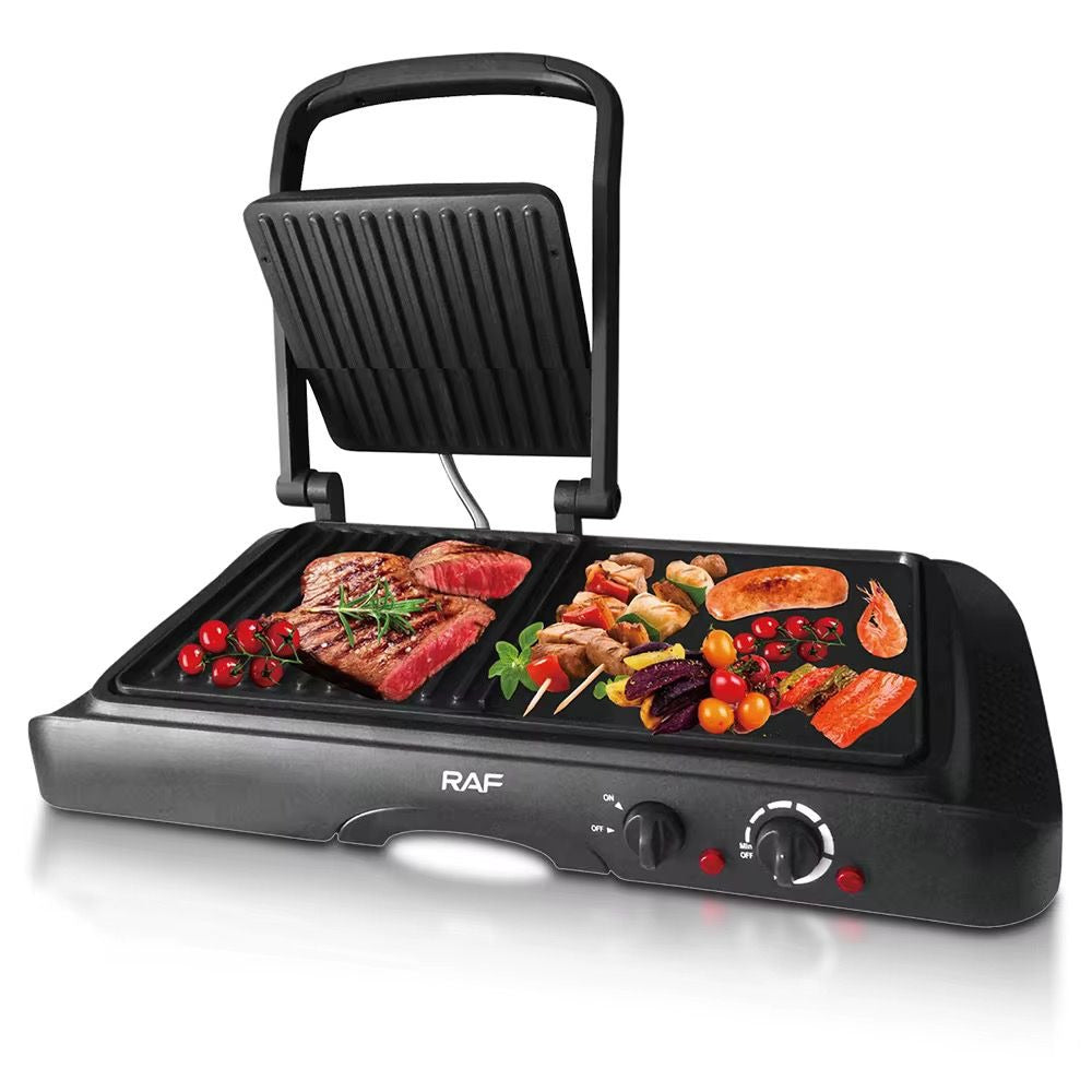 Grill Electric 2 in 1 RAF R2695 1600W Antiaderent - Bucatarie si electrocasnice