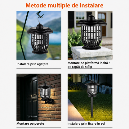 Lampa solara anti tantari LED UV 2 in 1 exterior 52 cm IP44 gradina - Iluminat