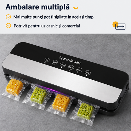 Aparat de vidat alimente 120W 65kPa compact cu 10 pungi vidare - Bucatarie si electrocasnice