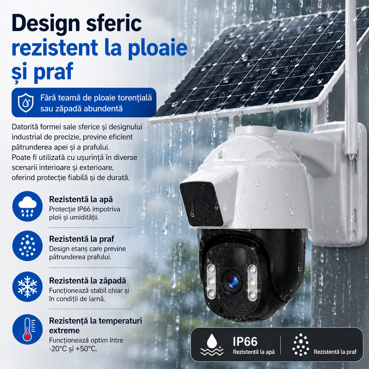 Camera Solara Dual Lens 4K - Varianta 4G Sau WiFi, Card 32GB Inclus si Control Inteligent Din Telefon - Electronice si