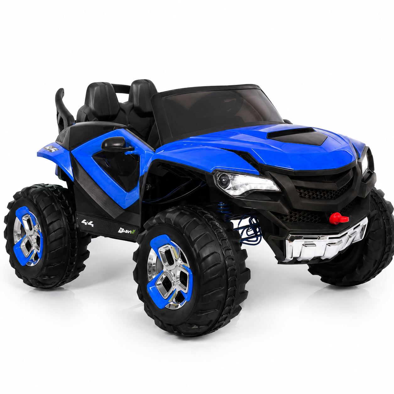 Masinuta Electrica Off-Road 4x4 Pentru Copii - 2 Locuri, 4 Motoare 45W, Roti EVA, Telecomanda si Lumini LED - Copii si
