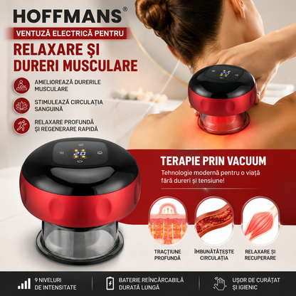 Aparat Masaj Guasha Body Cupping 3 in 1 Vacuum Incalzire Premium - Sanatate si ingrijire
