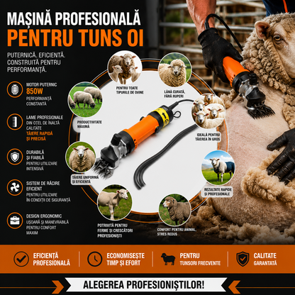 Masina electrica de tuns oi 850W, 2800RPM, lame laser, racire integrata - Copii si bebelusi