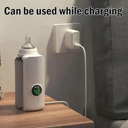 Încălzitor Portabil pentru Biberoane 6000 mAh – Ajustabil, Fără Fir, Ideal pentru Călătorii