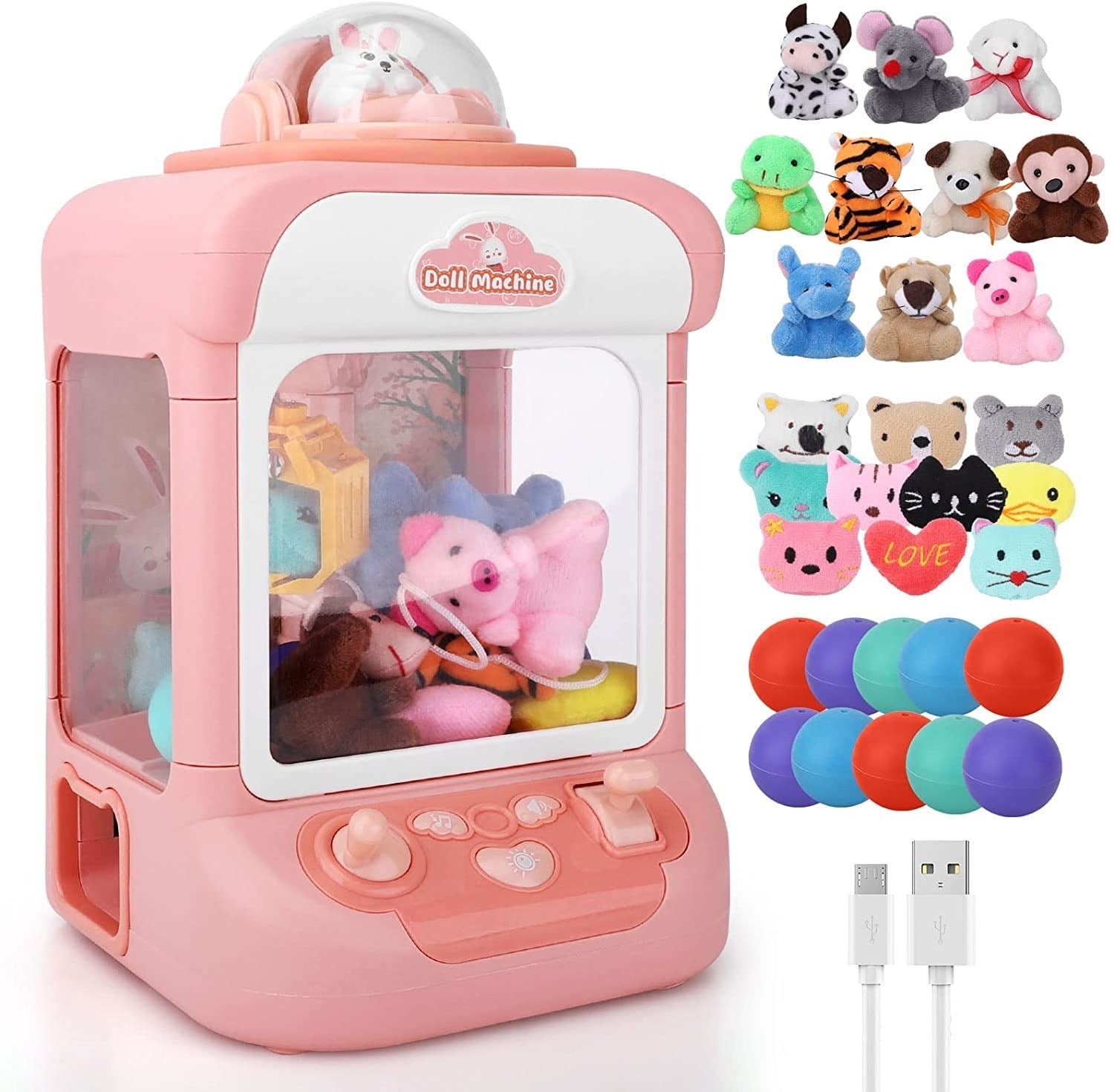 Mini joc arcade cu cleste pentru copii si familie cu 20 jucarii - Copii si bebelusi