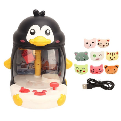 Jucarie mini masina prins papusi cu 8 figurine interactive model pinguin - Copii si bebelusi
