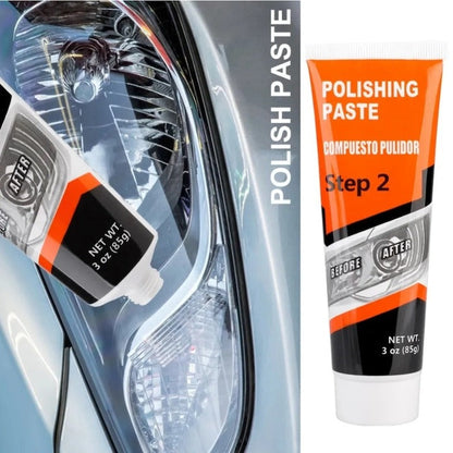 Kit Polish Faruri Auto - Restaurare Rapida Pentru Faruri Clare, Fara Zgarieturi si Aspect Ca Nou - Auto si moto