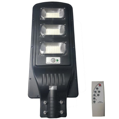 Lampa stradala solara LED 90W, 120 LED-uri, stalp inclus, telecomanda, IP65 - Iluminat