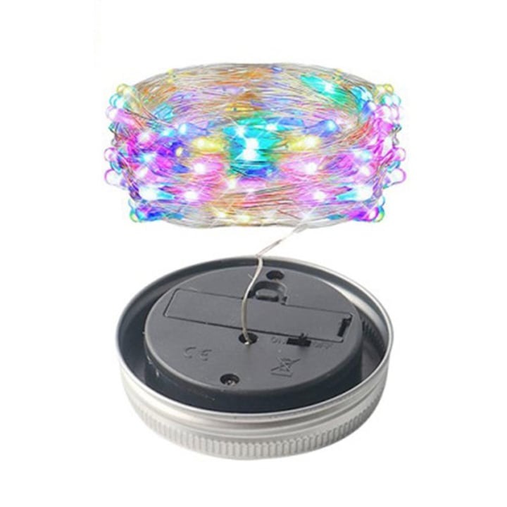 Lampa solara decorativa tip borcan - 600mAh, lumina calda - Iluminat