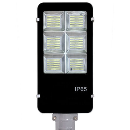 Lampa stradala solara Jortan 400W cu senzor miscare, telecomanda, stalp inclus + CADOU - Auto si moto