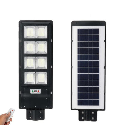 Lampa stradala solara LED 600W IP67 cu senzor miscare, stalp inclus, telecomanda - Electronice si gadgeturi