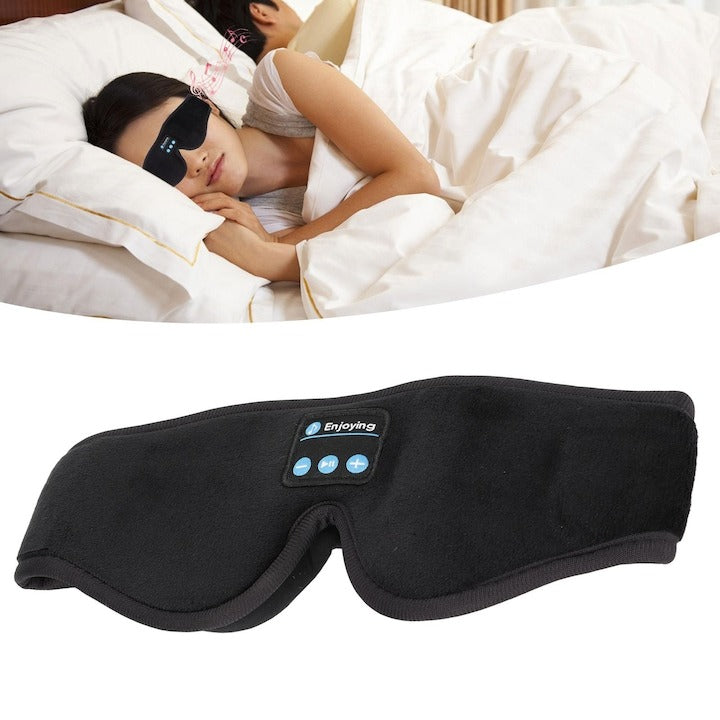 Masca de somn Bluetooth cu microfon, blackout total, ideala pentru relaxare si calatorii - Sport si timp liber