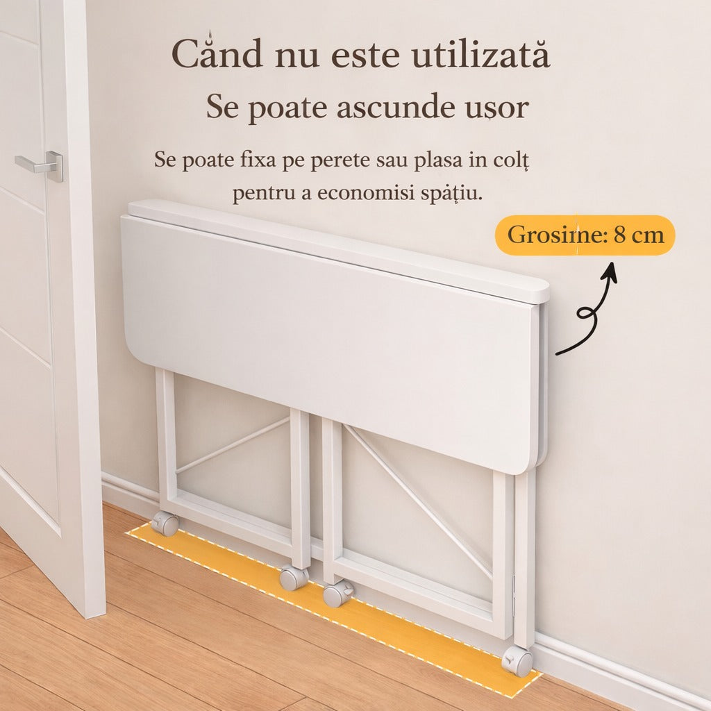 Masa pliabila bucatarie cu spatiu depozitare 60x40x75 cm - Bucatarie si electrocasnice