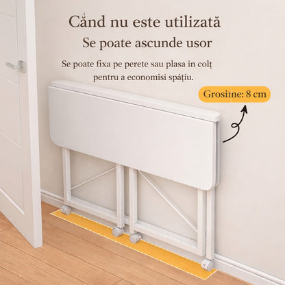 Masa pliabila bucatarie cu spatiu depozitare 60x40x75 cm - Bucatarie si electrocasnice
