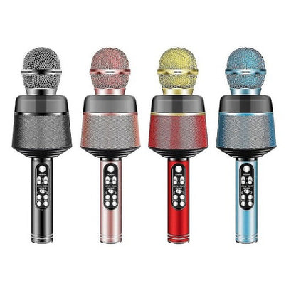 Microfon karaoke wireless Q008 – Bluetooth și difuzor integrat