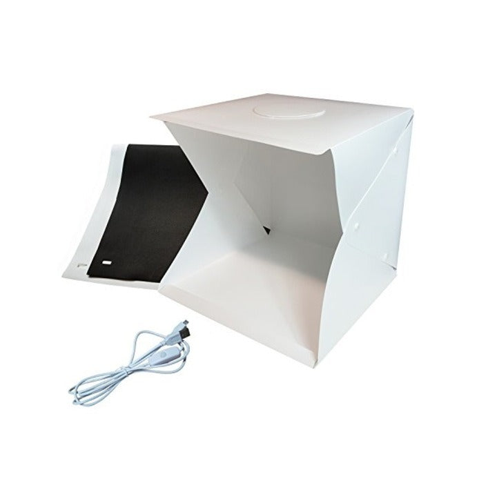Mini Studio Foto Portabil - Poze Profesionale Pentru Produse, Cu Iluminare LED si Fundaluri Incluse - Sport si timp liber