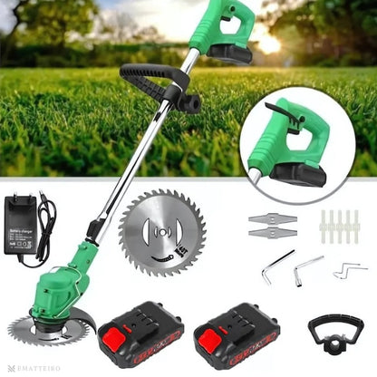 Motocoasă electrică 48V – cu 2 acumulatori 4000mAh, 18000 RPM