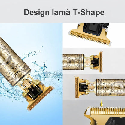 Pachet oferta 1+1 GRATIS - Masina de tuns Vintage T9 cu afisaj LED - Sanatate si ingrijire