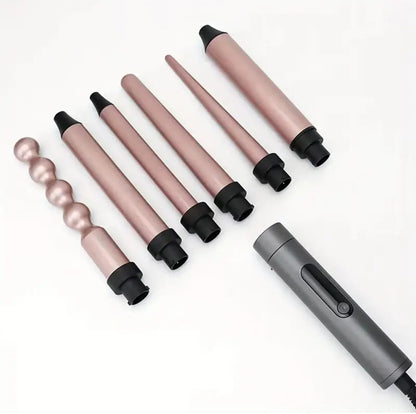 Ondulator par 7 in 1 multifunctional 6 capete bucle profesionale - Sanatate si ingrijire