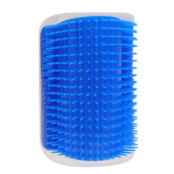 Perie masaj și curățare blană pisici cu Catnip – montaj pe colțuri, 8.5x12.5 cm