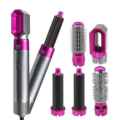 Perie de Par Multifunctionala 5 in 1 Hot Air Styler cu Accesorii