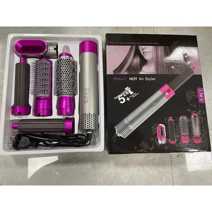 Perie de Par Multifunctionala 5 in 1 Hot Air Styler cu Accesorii