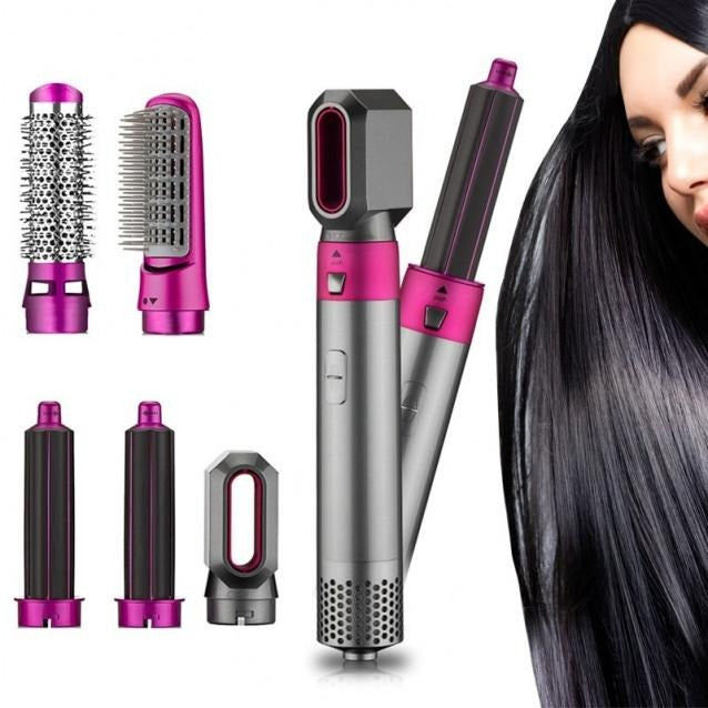 Perie de Par Multifunctionala 5 in 1 Hot Air Styler cu Accesorii - Sport si timp liber