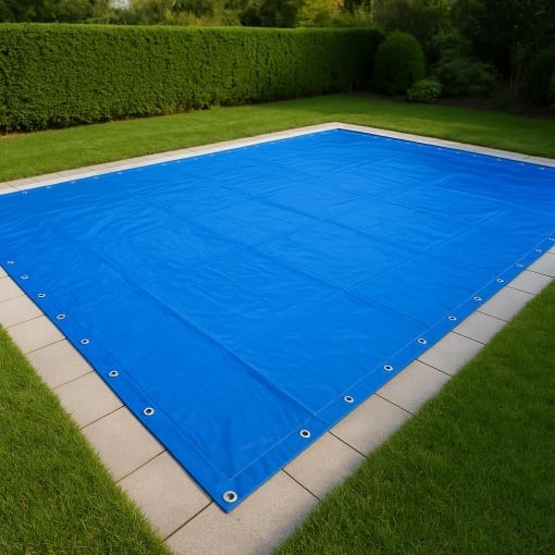 Prelată Impermeabilă 5x6m cu Inele, Tratată UV, Rezistentă la Apă și Rupere