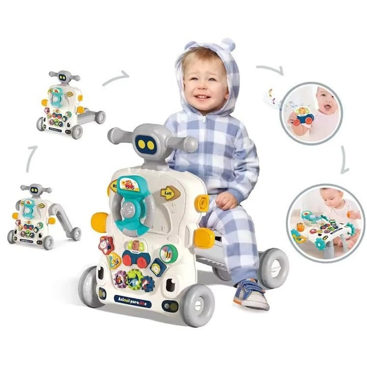 Premergător Antemergător 5 în 1 Multifuncțional cu Trotinetă și Centru de Activități