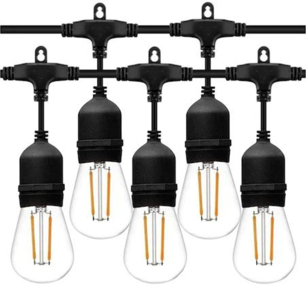 Ghirlanda luminoasa E27 15m 20m 25m LED filament IP65 exterior interconectabila - Iluminat