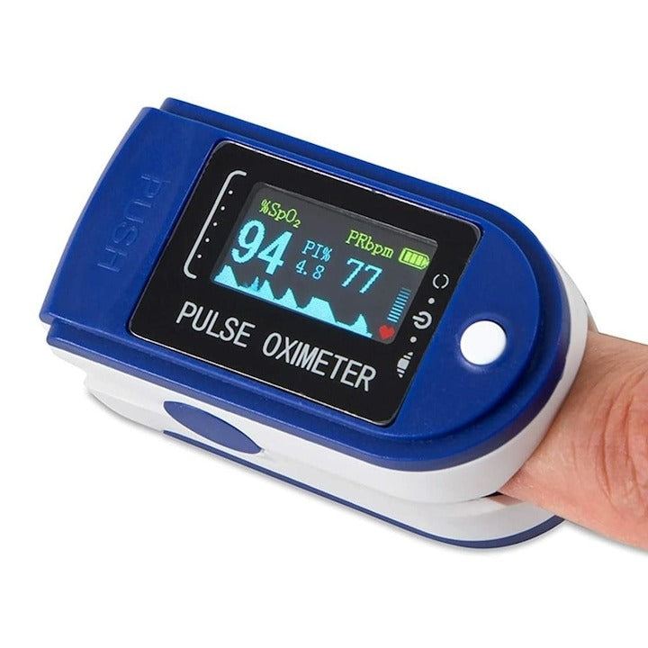 Pulsoximetru deget OLED SpO2 puls monitor 1+1 gratis dispozitiv portabil - Sport si timp liber
