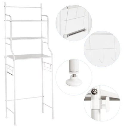 Raft Depozitare Peste Toaleta/Masina de Spalat, Organizator Baie Multifunctional - Baie si sanitare