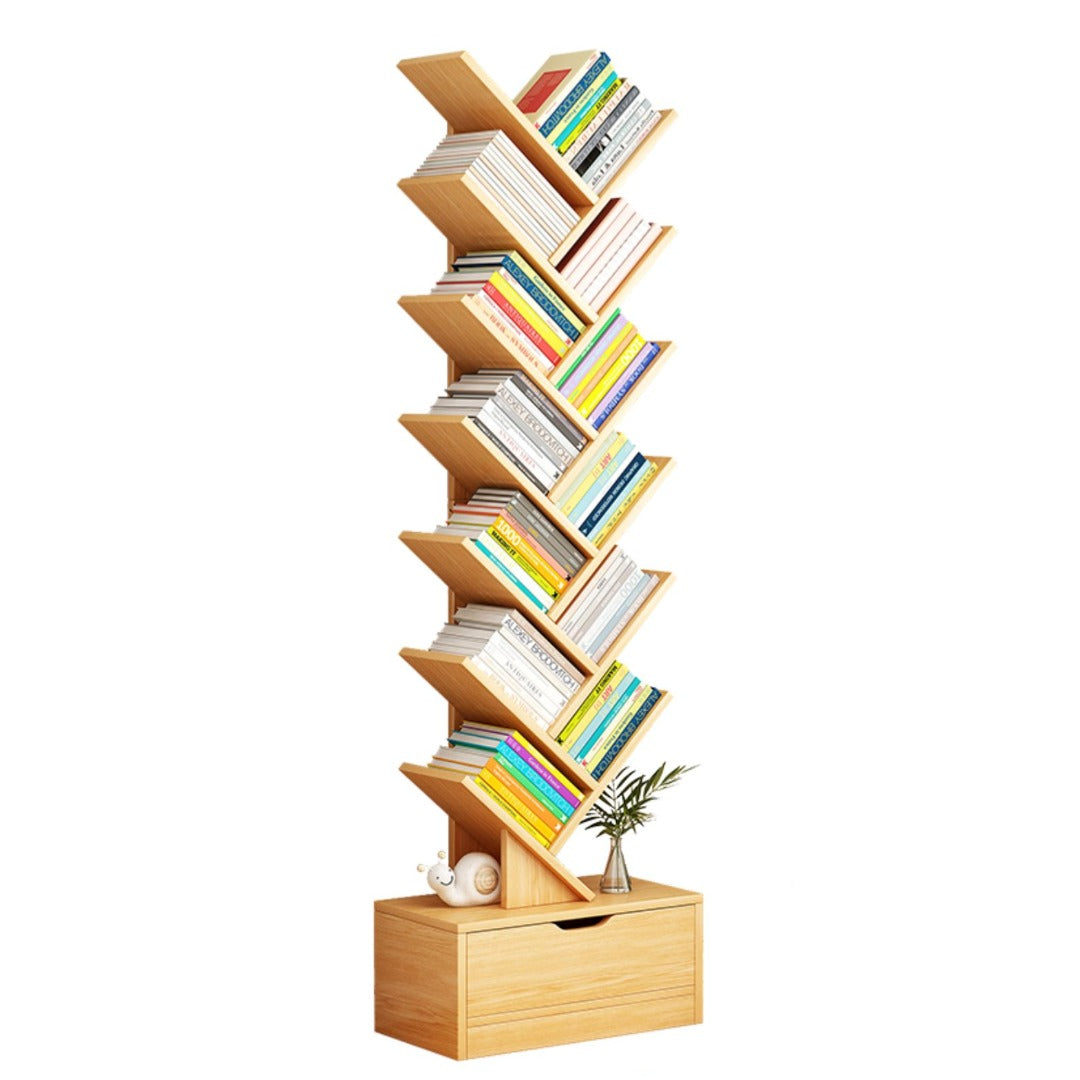 Raft Copac pentru Carti din Lemn - Biblioteca Moderna 158x34 cm - Copii si bebelusi