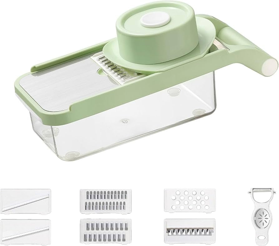 Răzătoare mandolină 5 în 1 – inox, multifuncțională