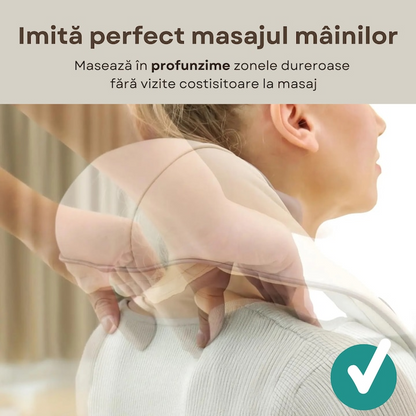 Aparat masaj cervical 4D cu incalzire deep tissue + guler cervical cadou - Sanatate si ingrijire