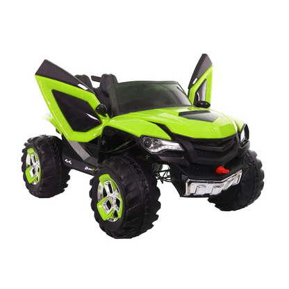 Masinuta Electrica Off-Road 4x4 Pentru Copii - 2 Locuri, 4 Motoare 45W, Roti EVA, Telecomanda si Lumini LED - Copii si
