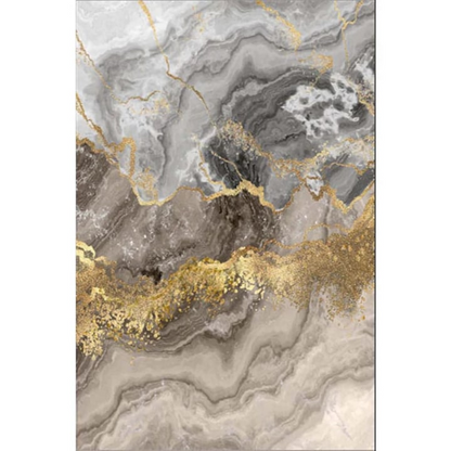 Covor Tenzo 160x200 cm negru auriu sau gri auriu design abstract polipropilena - Bucatarie si electrocasnice