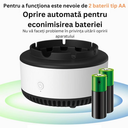 Scrumiera electrica purificare aer 1+1 gratis anti miros pastila odorizanta - Sport si timp liber