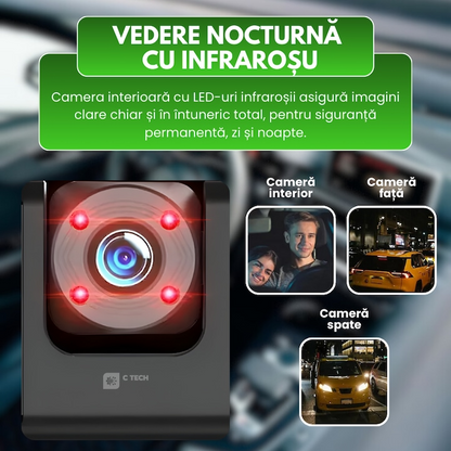 Camera Auto DVR Duala Full HD 1080P - Camera Marsarier, Night Vision, G-Sensor si Protectie Completa La Volan - Auto si moto