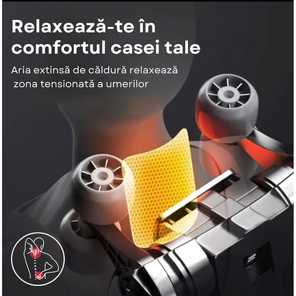 Aparat masaj cervical 4D cu incalzire deep tissue + guler cervical cadou - Sanatate si ingrijire