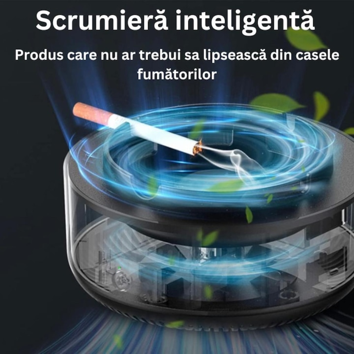 Scrumiera electrica purificare aer 1+1 gratis anti miros pastila odorizanta - Sport si timp liber